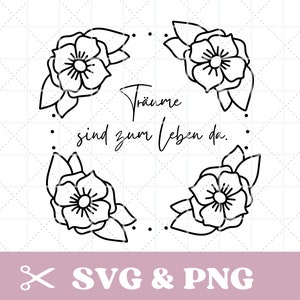 File plotter che dice motivazionale in SVG e PNG, tedesco, download immediato digitale