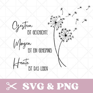 Plotter file saying with dandelion, motivating, spiritual in SVG & PNG