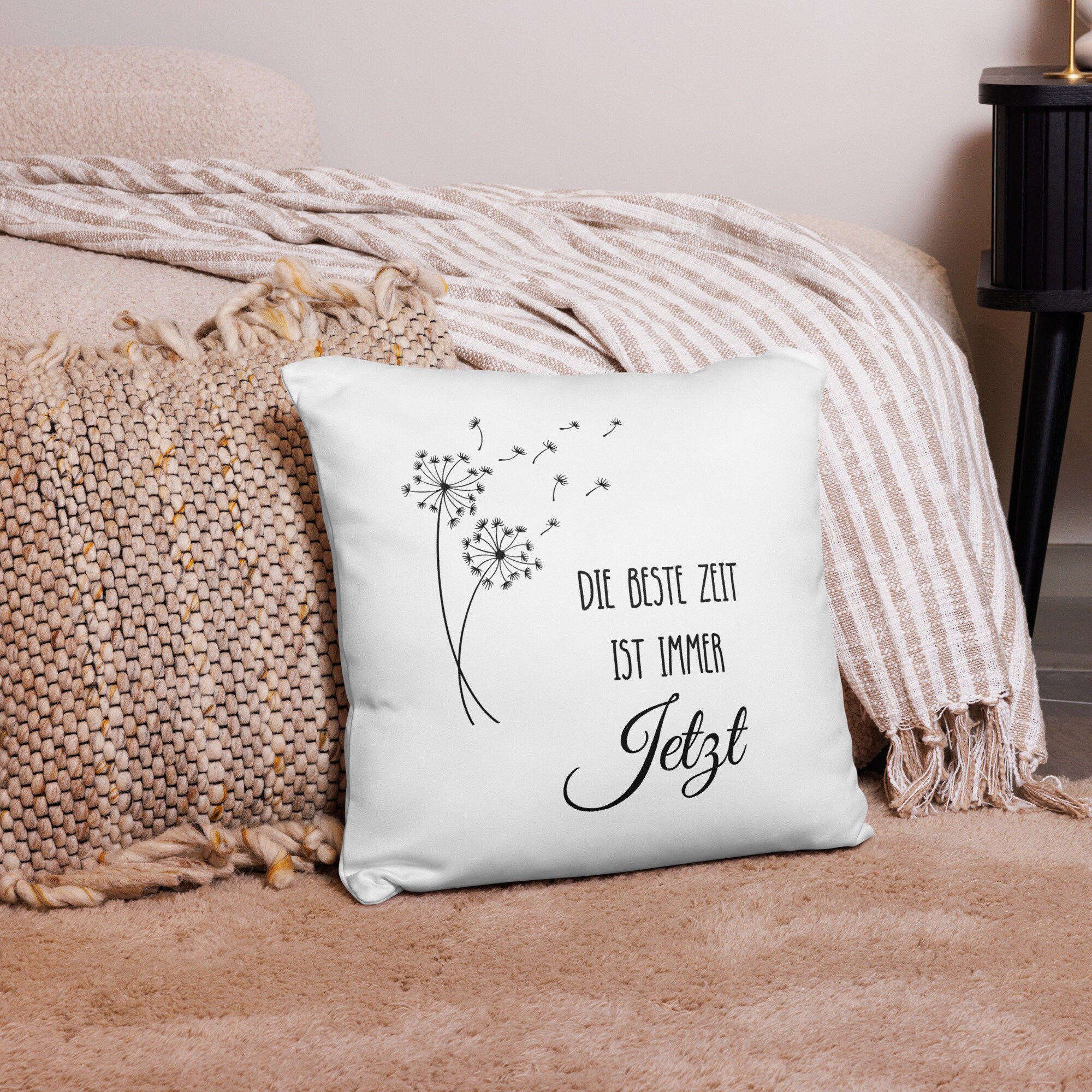 Plotterdatei Pusteblume mit Spruch, motivierende Sprüche in SVG und PNG