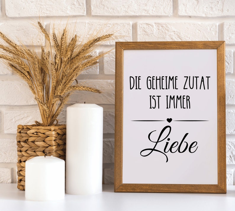 Plotterdatei Spruch für Küche in SVG & PNG, Geheime Zutat ist immer
