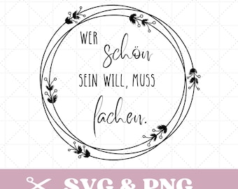 Plotter file with quote and frame, in SVG & PNG: "Beauty is the best medicine."