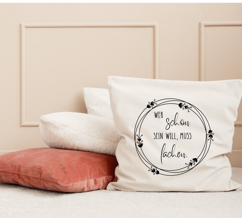 Plotterdatei Spruch mit Rahmen in SVG & PNG Wer schön sein Etsy.de