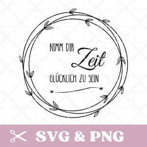 File plotter che dice, positivo, affermazione, in SVG e PNG, prenditi del tempo per essere felice, motivazionale