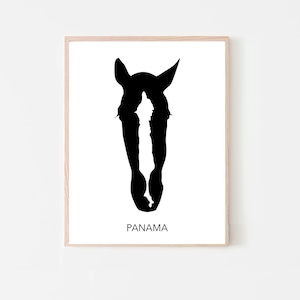 Custom Horse Silhouette, 16 x 20 Pet Portrait, Custom Art, Horse Art, Custom From Photo, Horse Home Decor, Personalized Gift, Horse Gift