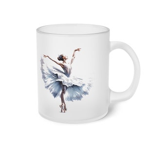 Ballerina Design Milchglasbecher 11 Unzen Ballerina Tasse Einweihungsgeschenk Bild 2