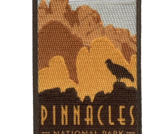 Pinnacles National Park Patch California Nature Hike Embroidered Iron On CD6