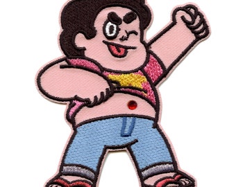 Steven Universe Steven Winking Patch Crystal Gems Cartoon Embroidered Iron On BG5