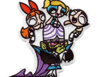 Powerpuff Mädchen Aufnäher mojo jojo Aufnäher gestickt Aufnäher BH6