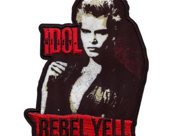 Billy Idol Rebel Yell Patch Fist 70s Rock Icon Sublimated Embroidery Iron On CH3
