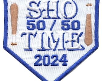 Toppa ricamata da stirare MLB Sho Time 50/50 2024 Baseball Los Angeles AG8