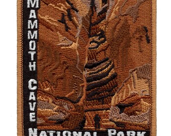 Mammoth Cave View Patch Kentucky National Park Embroidered Iron On CD6