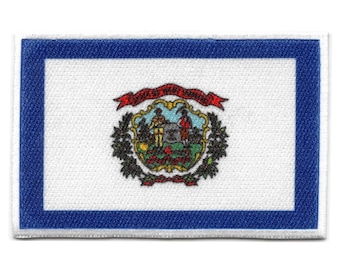 West virginia patch state flag embroidered iron on AH8