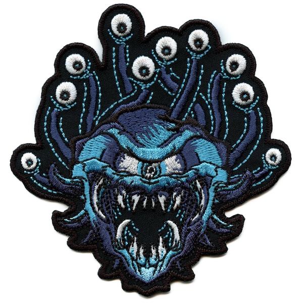 Dungeons And Dragons Beholder Patch Demon Creature Game Embroidered Iron On AE7