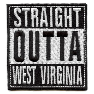 West Virginia-märke direkt från broderad stryk-på AH8