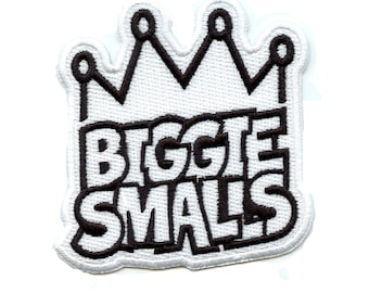 Biggie Crown Logo Patch The Notorious B.I.G. Embroidered Iron On CF1