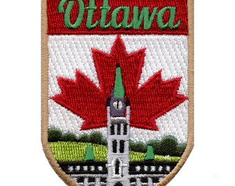Ottawa Kanada Aufnäher Reiseschild Abzeichen gestickt ae4