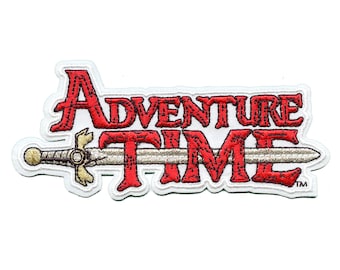 Adventure Time Main Logo Patch Cartoon Network Animation Embroidered Iron On
