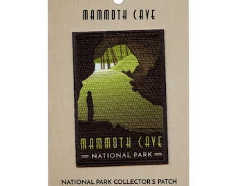 Mammoth cave national park patch travel kentucky flint ridge embroidered iron on BG8