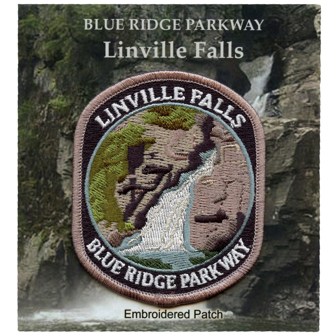Blue Ridge Parkway Patch World Travel Linville Falls Embroidered Iron ...