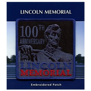 Parche del 100 aniversario del Memorial de Lincoln, monumento nacional, viaje, bordado, planchado, BH8