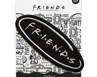 Friends Sitcom Oval Logo Patch 90s Nostalgia TV Embroidered Iron On BG1