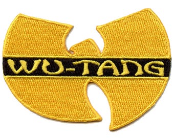 Wu Tang Clan Musik Patch Hip Hop Gelb Logo Gesticktes Aufbügler BB2