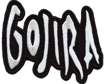 Gojira Rock Music Patch Metal Band Logo Embroidered Iron On GB2
