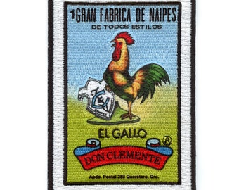 EL Gallo 1 Patch Mexican Loteria Card Sublimated Embroidery Iron On CG5