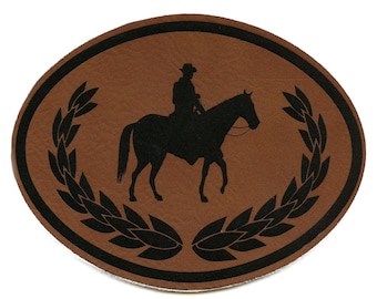 Cowboy Belt Buckle Patch Western Rodeo Country Embroidered Sew On AC7