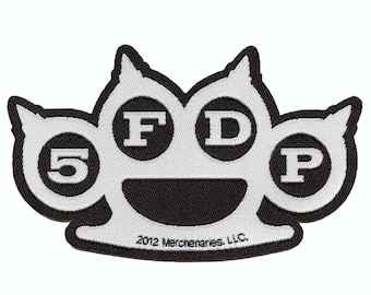 Five Finger Death Punch Knuckles Patch Heavy Metal Band Woven Sew On EH2