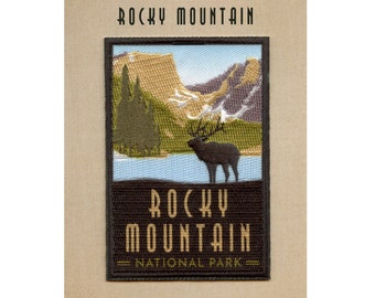 Rocky Mountain Nationalpark Patch Colorado Forest Reise gestickt Aufnäher BH8
