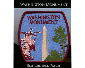 Washington Monument Memorial Aufnäher National Mall DC Reisen Aufbügler Aufbügler BG8