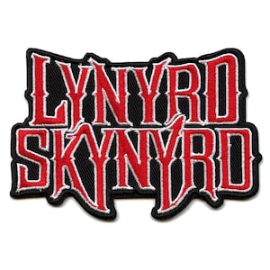 Lynyrd Skynyrd Red Logo Patch Classic Rock Band Embroidered Iron On EG1