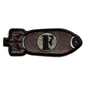 F-Bomb Patch Weapon Pun Embroidered Iron On AF8