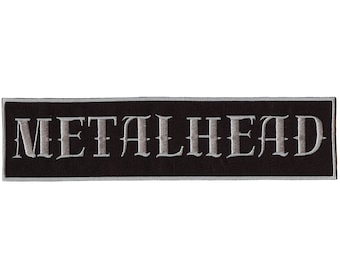 Parche trasero con música metalera XL sublimable para bordar con plancha D5