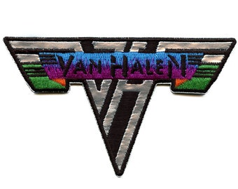 Van Halen Logo Patch Embroidered Iron On Classic Rock Band Music Memorabilia