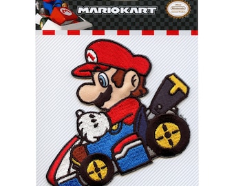 Oficjalnie licencjonowana naszywka super mario kart nintendo racekart haftowana żelazko na aa7