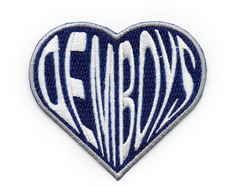 Dallas We Love Dem Boys hartpatch voetbalteam geborduurd opstrijkbaar EA6