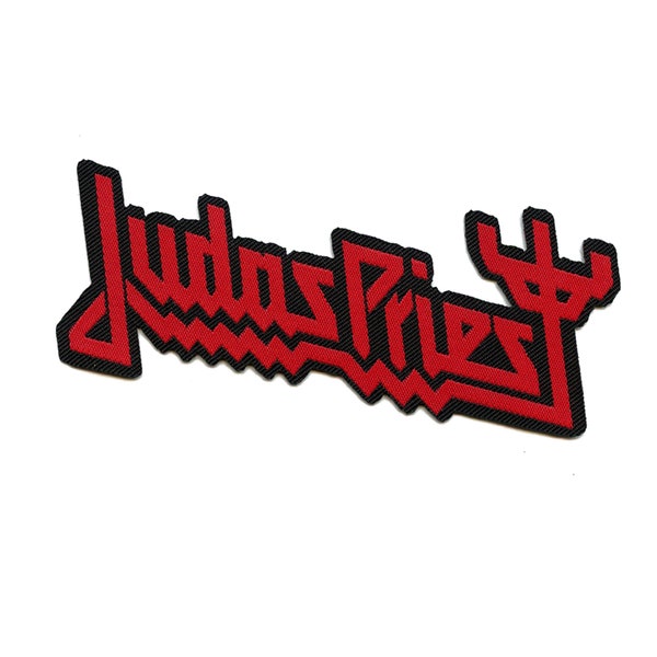 Judas Priest Standard Red Logo Patch Heavy Metal Band Woven Iron On EG5