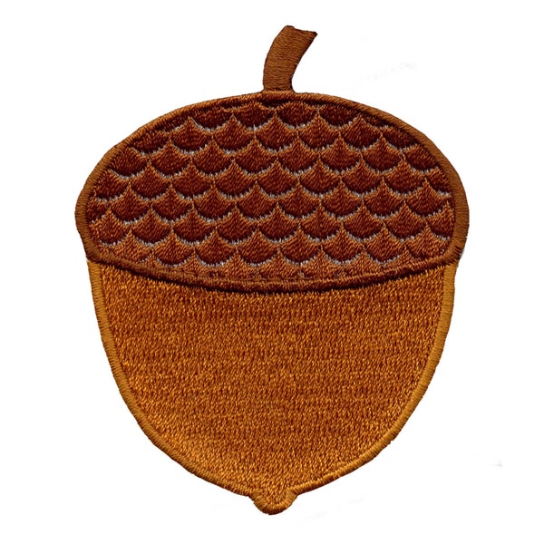 Fall acorn patch tree nut embroidered iron on ac8