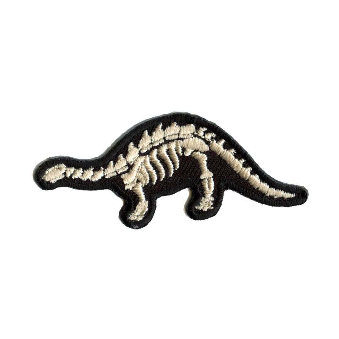 Brontosaurus Fossil Patch Bones Dinosaur Embroidered Iron on AA1 - Etsy
