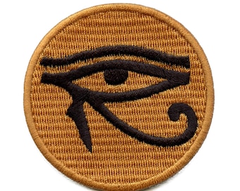 Parche del Ojo de Horus, símbolo egipcio, bordado con plancha AB6