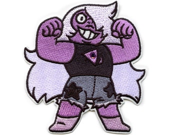 Steven universe amethyst super strong patch cartoon network animation embroidered iron on bd6