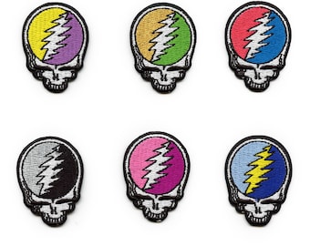 Grateful Dead kleine sixpack patch rockband geborduurd opstrijkbare EA1