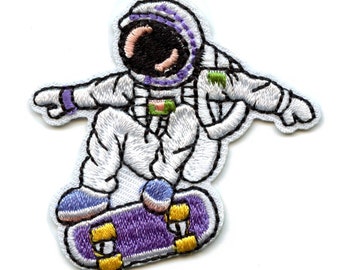 Small Astronaut Skateboard Patch Space Trick Embroidered Iron on BE1 - Etsy