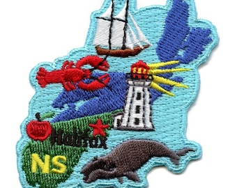 Nova scotia patch canada province embroidered iron on BH7
