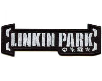 Linkin Park Band Patch Bracket Music logo Embroidered Iron On CD1