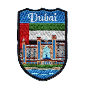 Emirati Arabi Uniti Dubai patch scudo memoria di viaggio ricamato in ferro su BH7