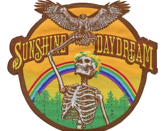 Grateful Dead Sunshine Daydream Patch American Rock Band Embroidered Iron On EB3