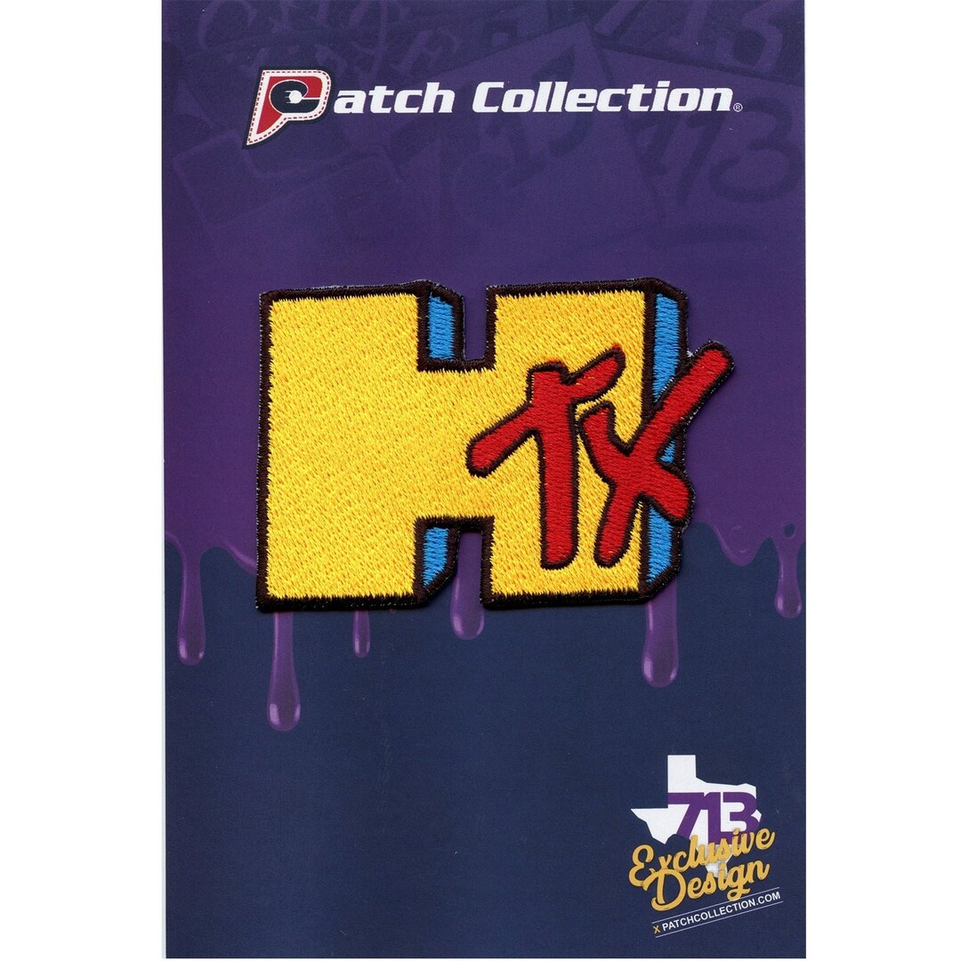 Houston Texas Htx Music Video Patch Tv Badge Iron on Embroidered Af7 - Etsy